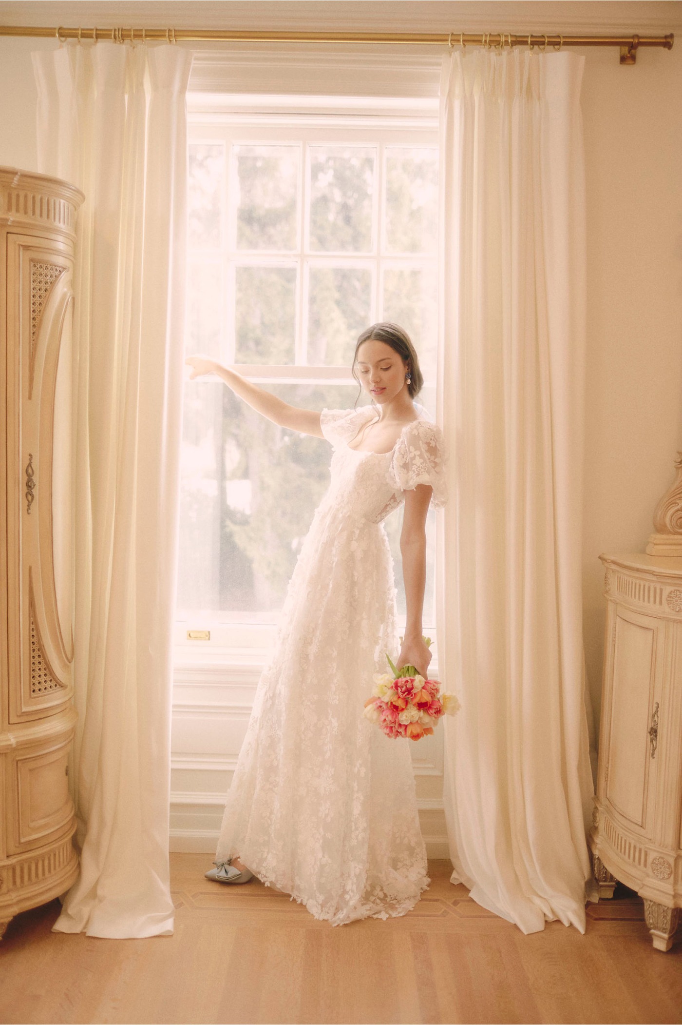 bhldn lace wedding dresses online by Willowby by Watters
