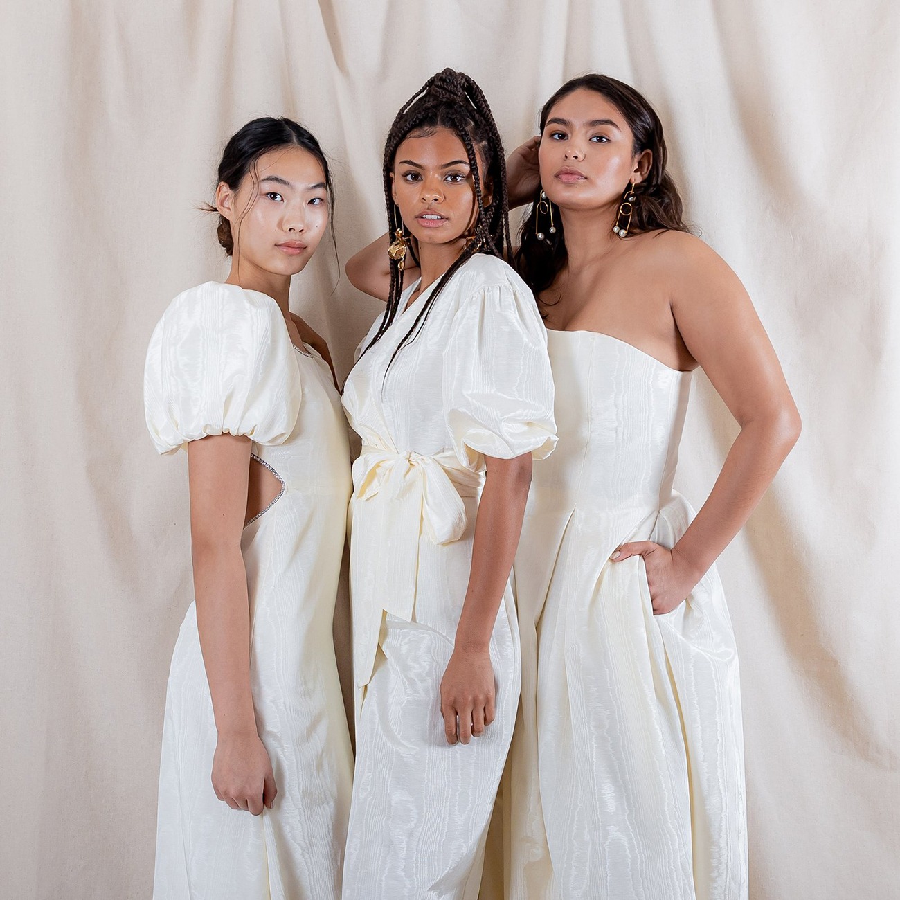 collection of size inclusive Katharine Polk wedding dresses