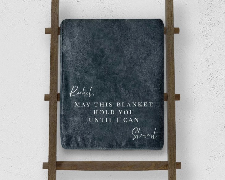 personalized throw blanket best long distance relationship gifts for her