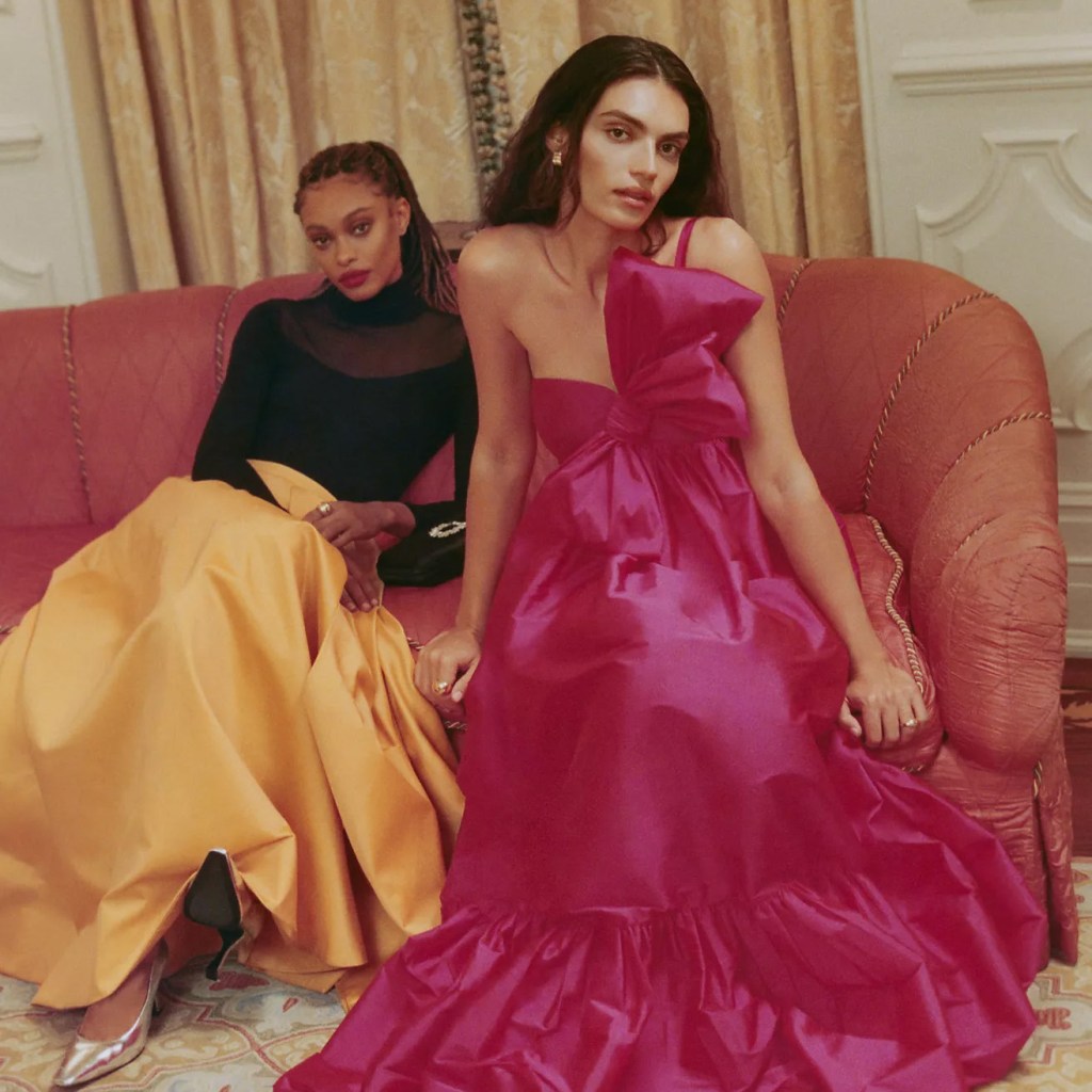 statement pink best formal winter wedding guest gowns